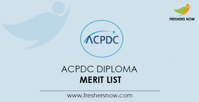 ACPDC Diploma Merit List
