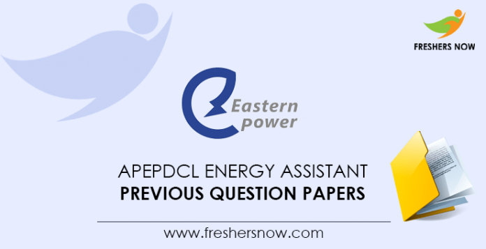 APEPDCL Energy Assistant Previous Question Papers