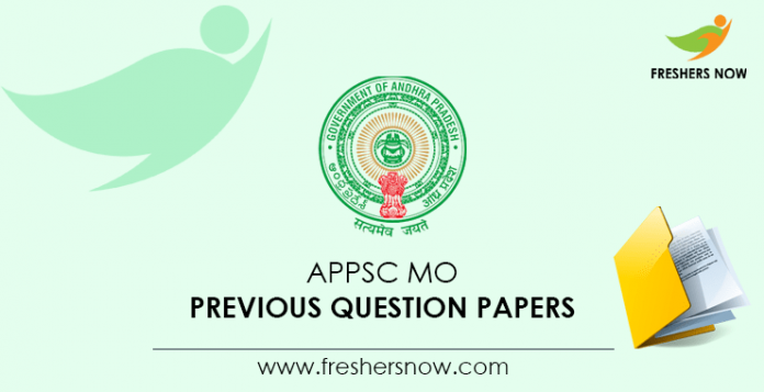 APPSC MO Previous Question Papers
