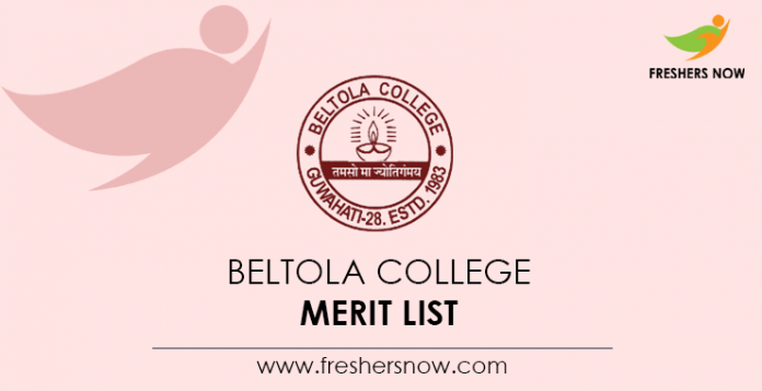 Beltola College Merit List