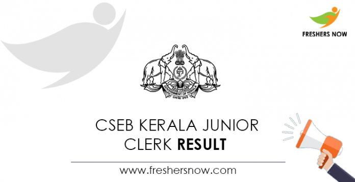 CSEB-Kerala-Junior-Clerk-Result