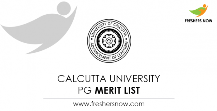 Calcutta University PG Merit List