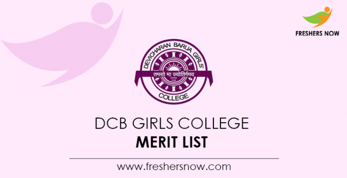 DCB Girls College Merit List