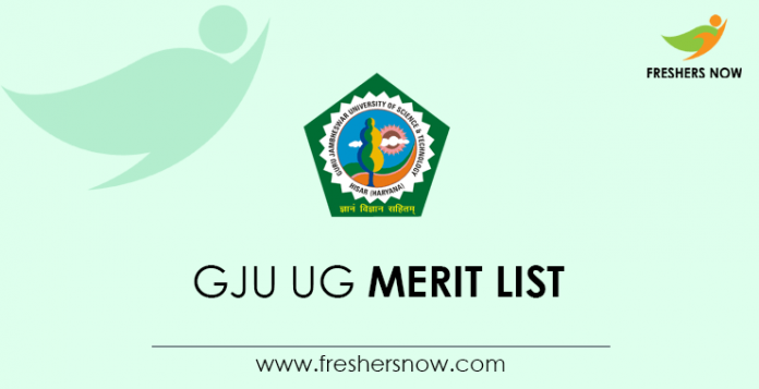 GJU UG Merit List