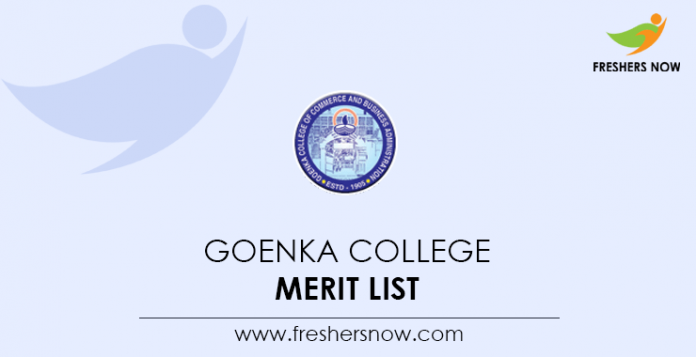 Goenka College Merit List