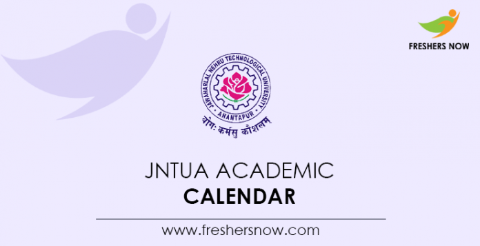 JNTUA Academic Calendar