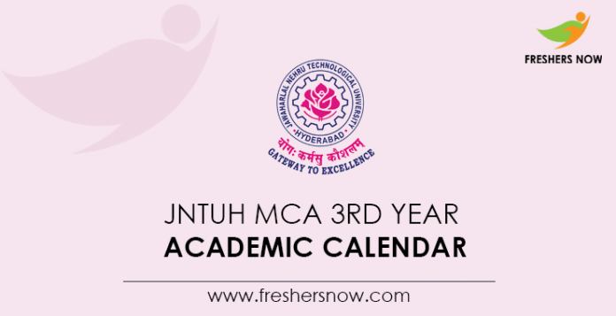 JNTUH MCA 3rd Year Academic Calendar