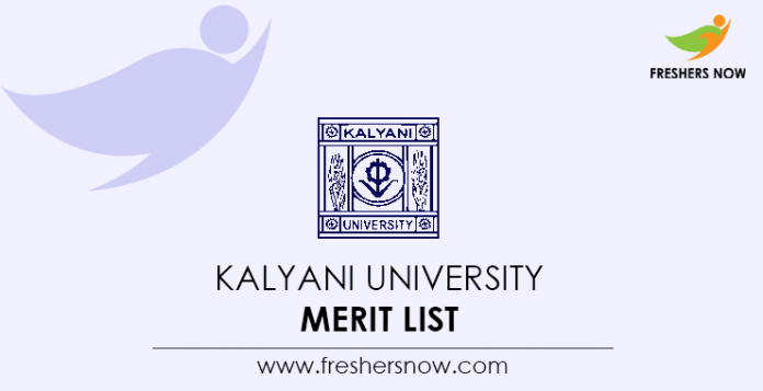 Kalyani University Merit List