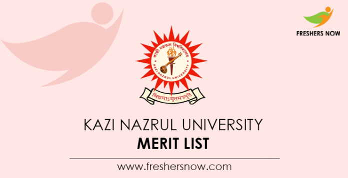 Kazi Nazrul University Merit List