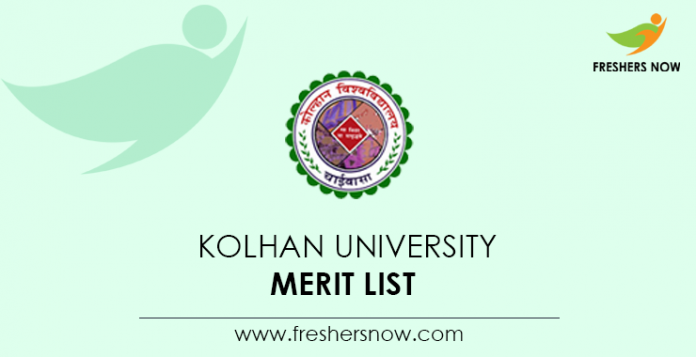 Kolhan University Merit List