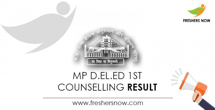 MP D.EL.ED 1st Counselling Result