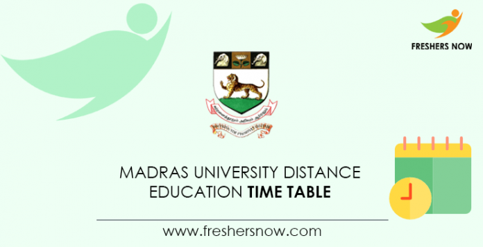 Madras-University-Distance-Education-Time-Table