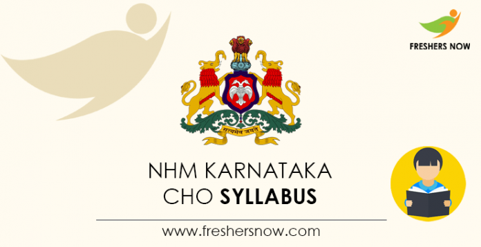 NHM Karnataka CHO Syllabus