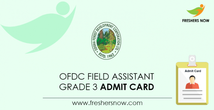 OFDC Field Assistant Grade 3 Admit Card