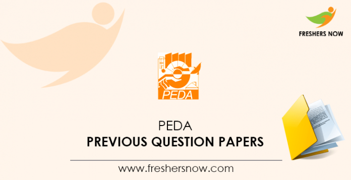 PEDA Previous Question Papers