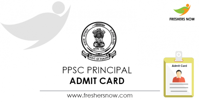 PPSC-Principal-Admit-Card