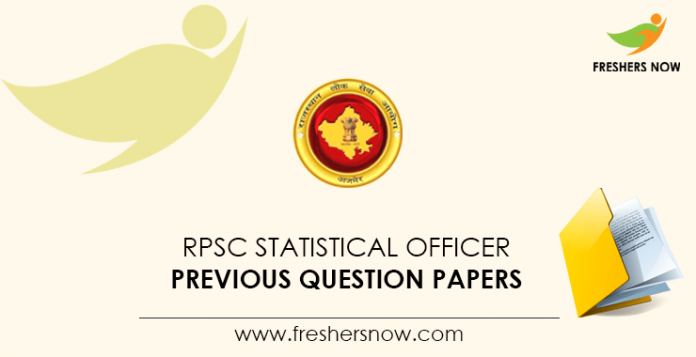 RPSC Statistical Officer Previous Question Papers