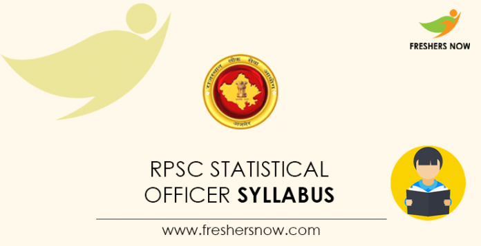 RPSC Statistical Officer Syllabus