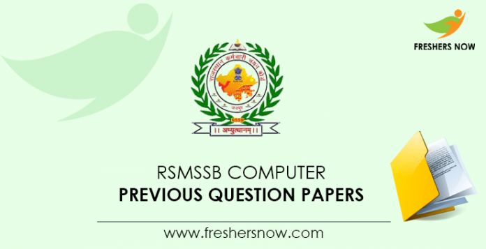 RSMSSB Computer Previous Question Papers