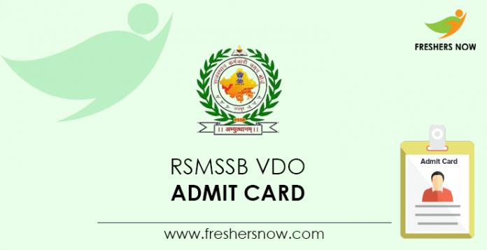 RSMSSB-VDO-Admit-Card