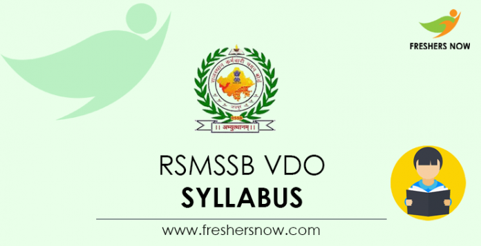 RSMSSB VDO Syllabus