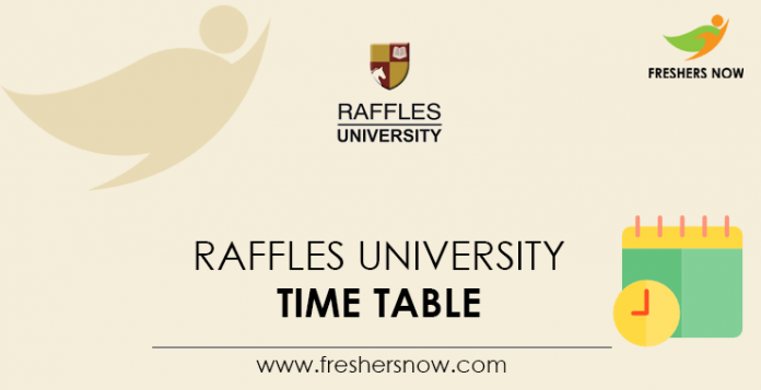 Raffles University Time Table