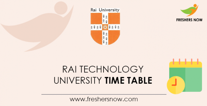 Rai-Technology-University-Time-Table
