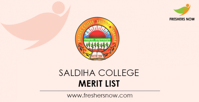 Saldiha College Merit List