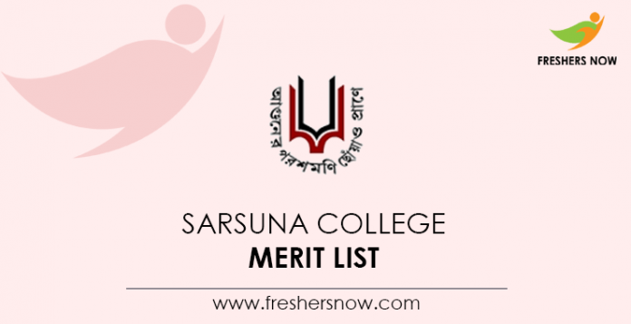 Sarsuna College Merit List