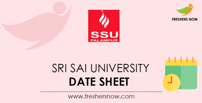 Sri Sai University Date Sheet