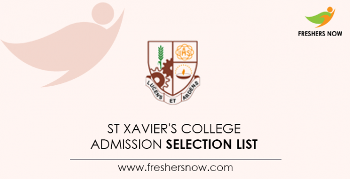 St-Xavier's-College-Admission-Selection-List