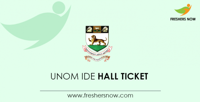 UNOM-IDE-Hall-Ticket
