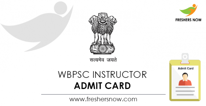 WBPSC-Instructor-Admit-Card