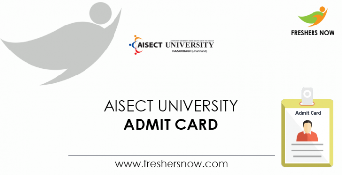 AISECT University Admit Card