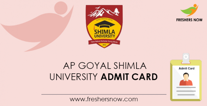 AP-Goyal-Shimla-University-Admit-Card