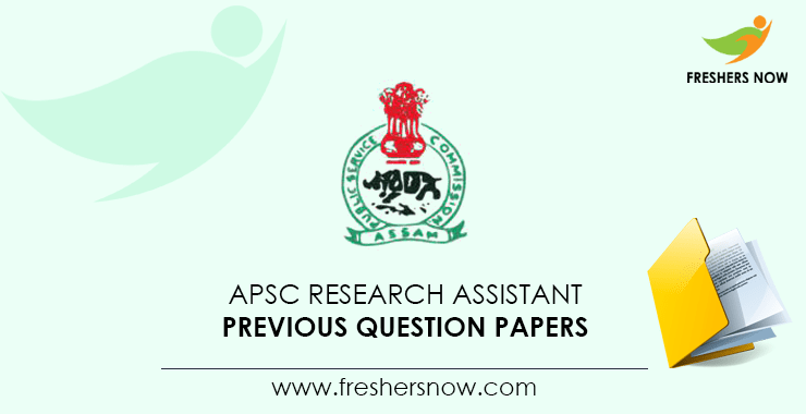 apsc research assistant question paper 2022 pdf download