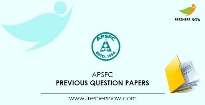 APSFC Previous Question Papers
