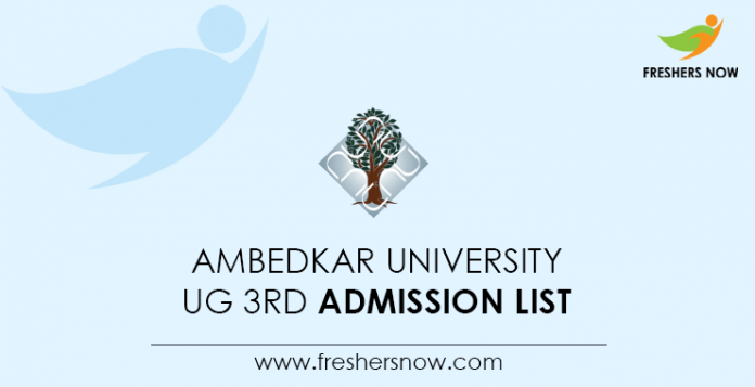 Ambedkar-University-UG-3rd-Admission-List