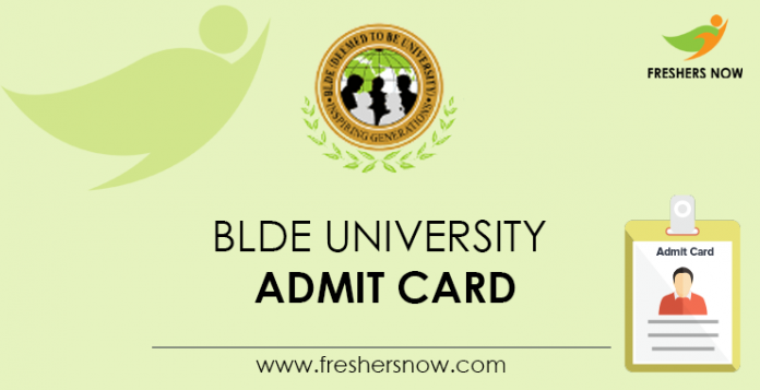 BLDE-University-Admit-Card