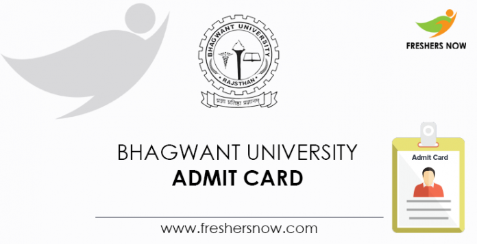 Bhagwant University Admit Card