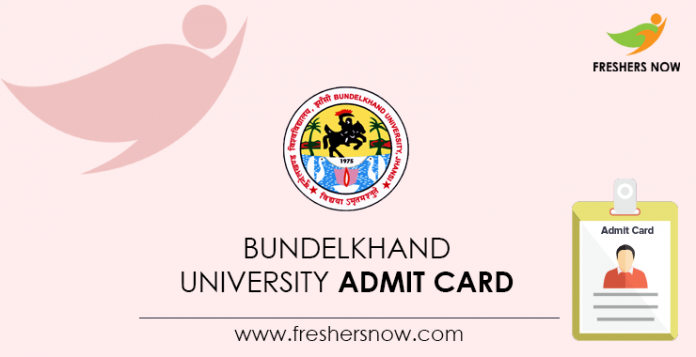 Bundelkhand University Admit Card