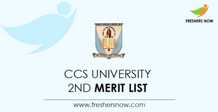 CCS-University-2nd-Merit-List