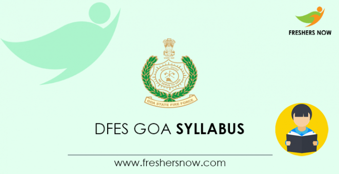 DFES Goa Syllabus