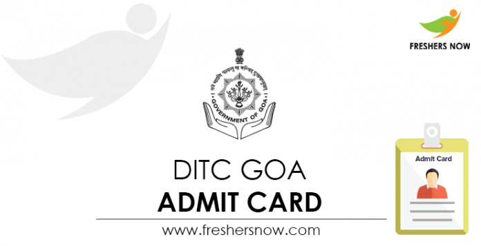 DITC-Goa-Admit-Card