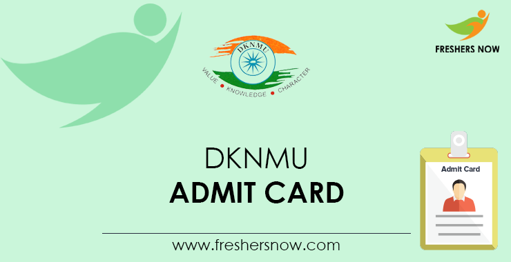 DKNMU Admit Card 2022 | Dr. K.N. Modi University UG, PG Hall Ticket