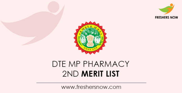 DTE MP Pharmacy 2nd Merit List
