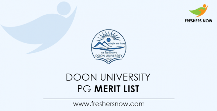 Doon-University-PG-Merit-List