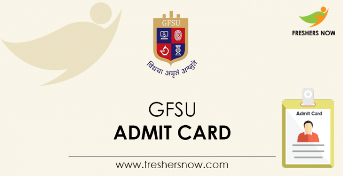 GFSU Admit Card