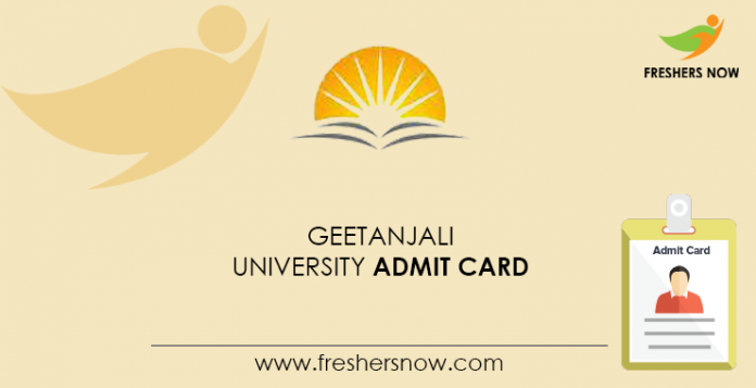 Geetanjali-University-Admit-Card