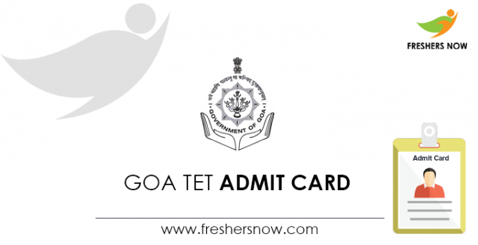 Goa-TET-Admit-Card